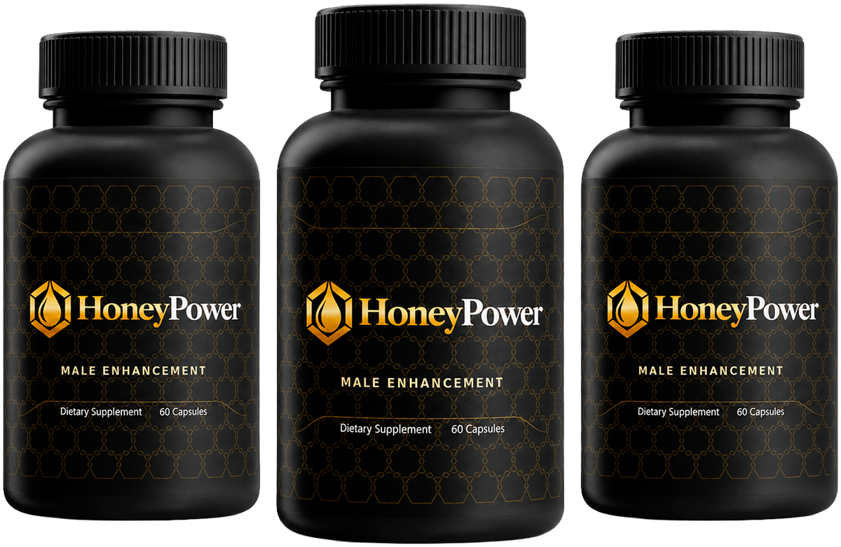HoneyPower™ advanced male vitality & performance support — 3 bottles